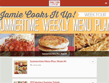 Tablet Screenshot of jamiecooksitup.net